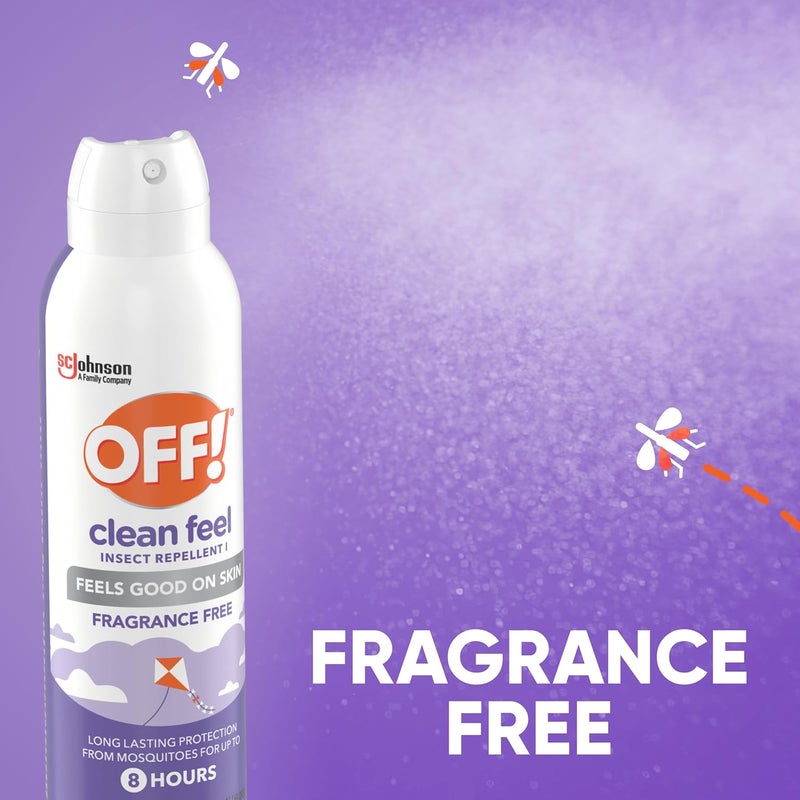 OFF! ! Clean Feel Insect Repellent Aerosol with 20% Picaridin - Long-Lasting DEET-Free Protection from Mosquitoes, Fragrance-Free Pest Control For Ticks & Flies, Camping, Bug Spray - 5 oz - Image 4